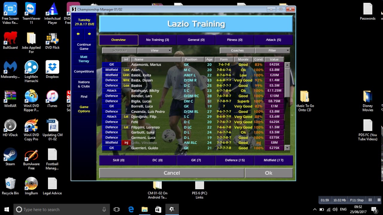 Championship manager 01 02 patch 3965